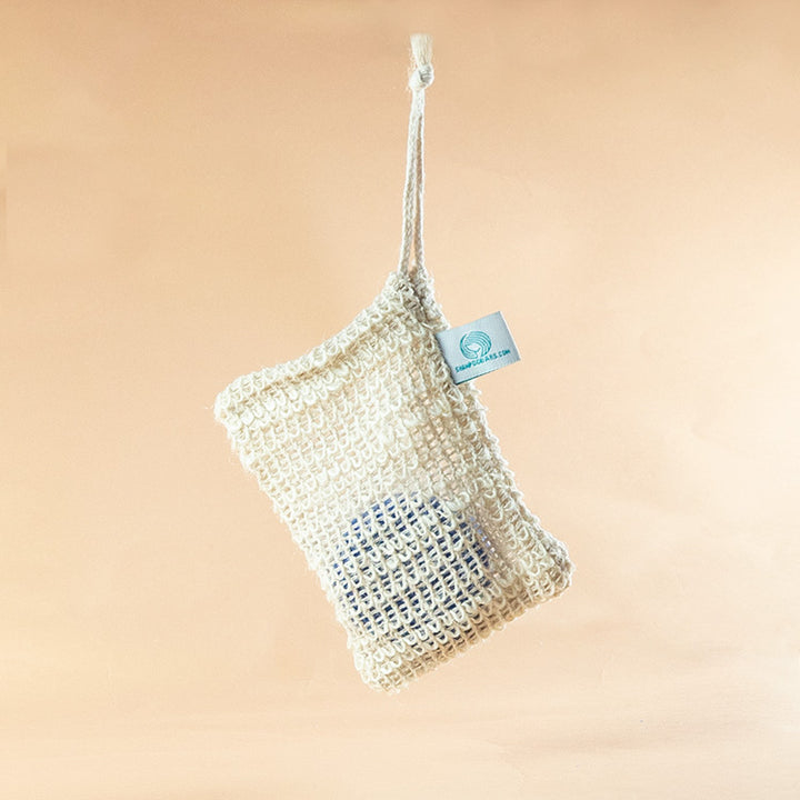 bar zakje voor shampoobar met bar erin duurzaam zeep zakje bars laten drogen restjes opmaken