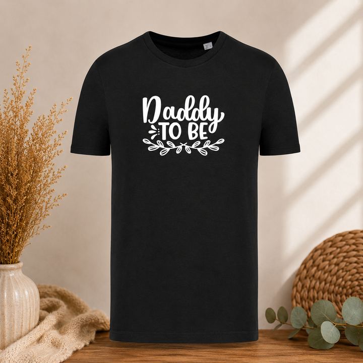Zwart Daddy to Be T-shirt, origineel cadeau voor aanstaande papa en zwangerschapsaankondiging