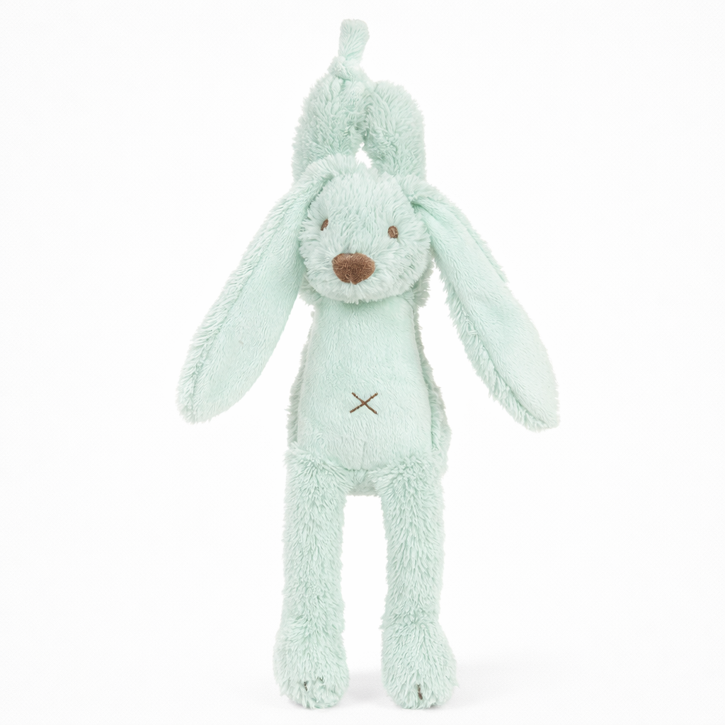 Zachte muziekknuffel van Happy Horse Rabbit Richie in lagoon groen – speelt Over the Rainbow, geschikt vanaf de geboorte