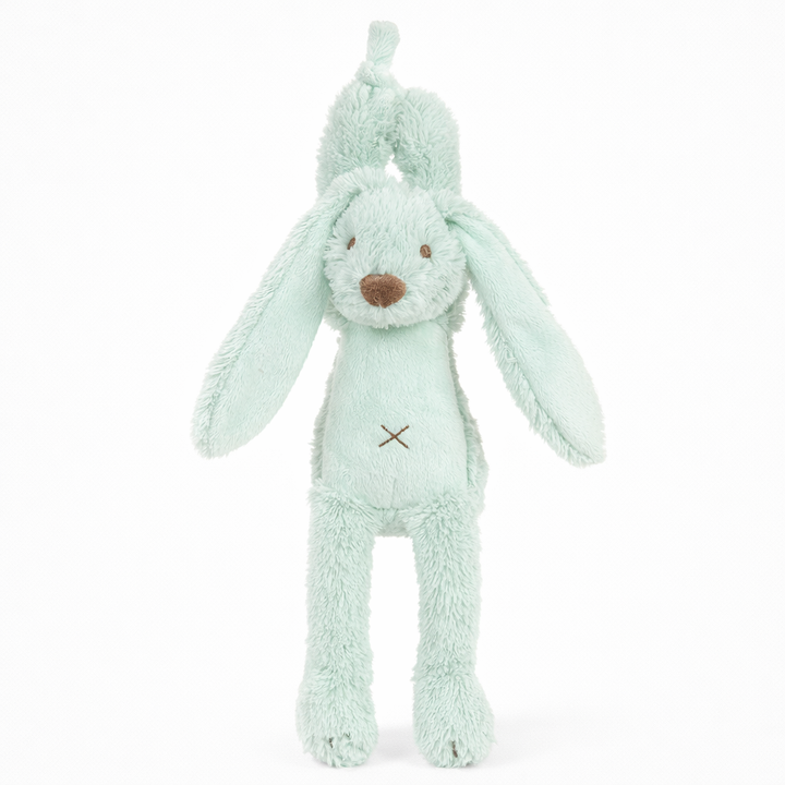 Zachte muziekknuffel van Happy Horse Rabbit Richie in lagoon groen – speelt Over the Rainbow, geschikt vanaf de geboorte