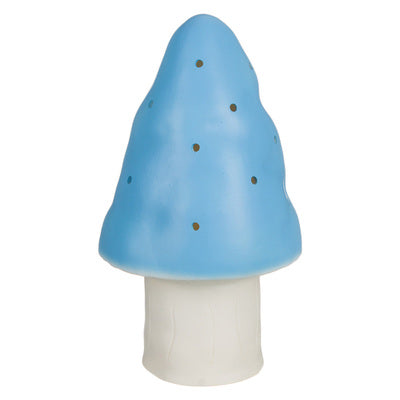 Heico paddenstoel nachtlamp met punthoed in babyblauw, sfeerverlichting voor babykamer