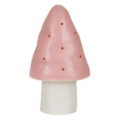 Heico paddenstoel lamp punthoed babyroze, zacht nachtlampje voor kinderkamer