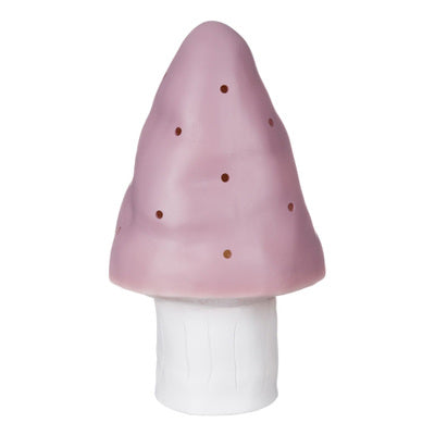 Heico paddenstoel lamp met punthoed in lila, decoratief nachtlampje voor kinderkamer