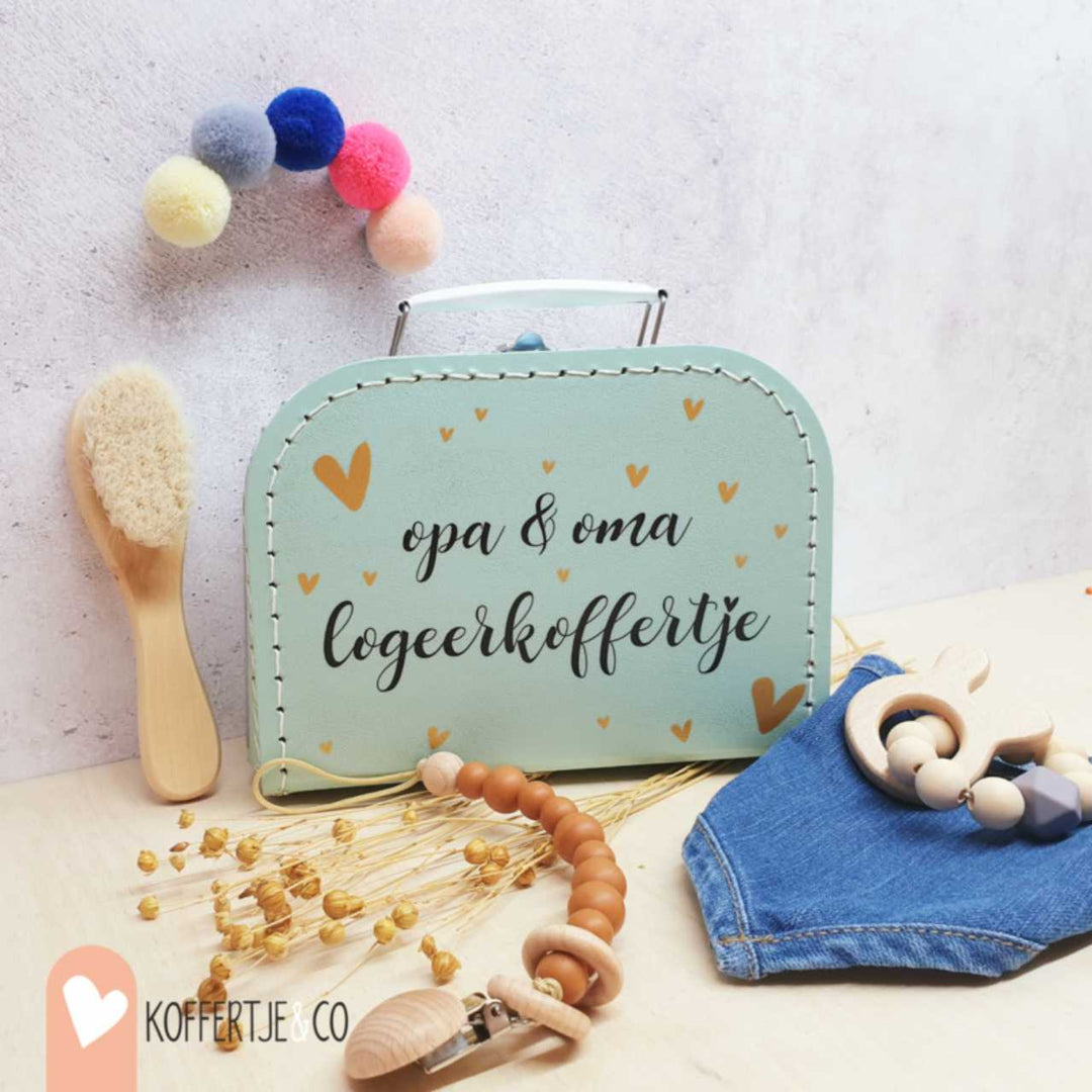 Opa en Oma Logeerkoffertje | Zwangerschapsaankondiging