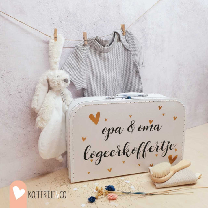 Opa en Oma Logeerkoffertje | Zwangerschapsaankondiging