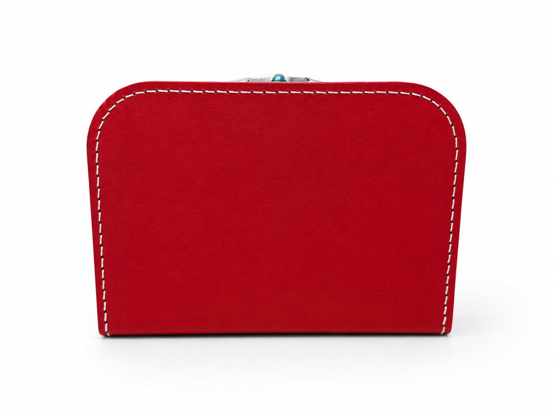 No Waste koffertje rood met lichte schade deksel