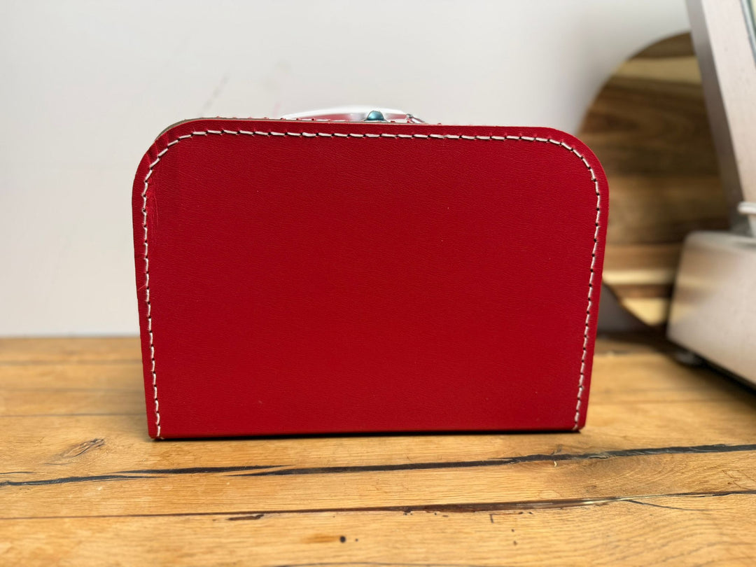 No Waste koffertje rood met lichte schade deksel