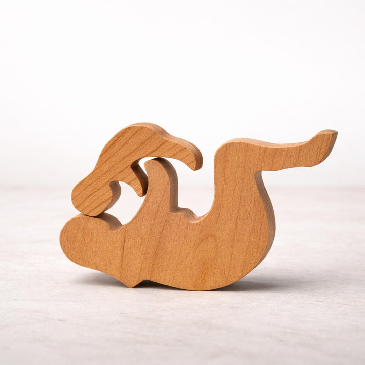 Houten moeder en baby
