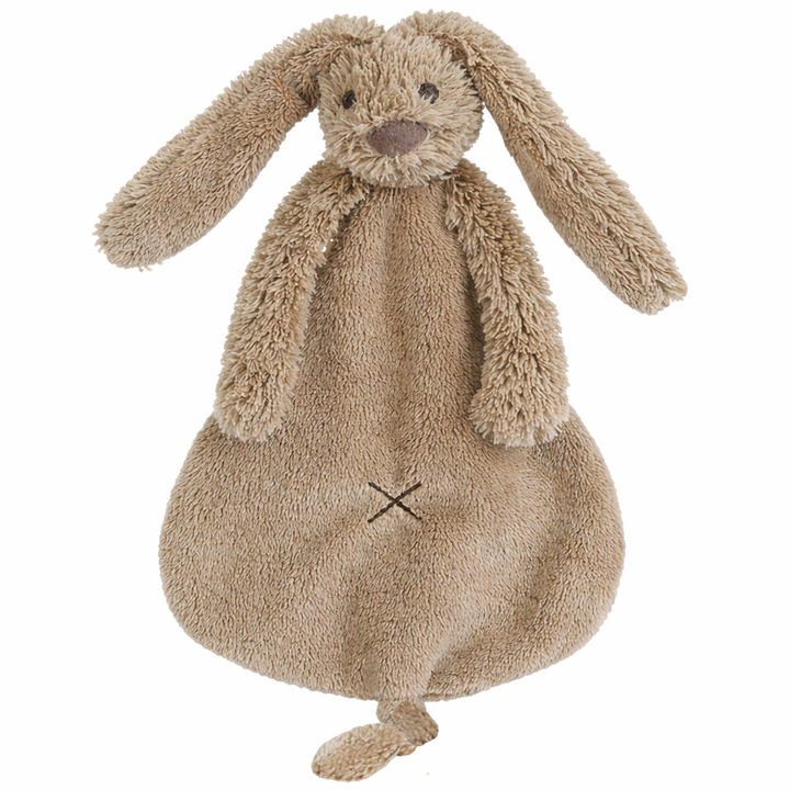Claykleurig knuffeldoekje van Happy Horse Rabbit Richie – perfect kraamcadeautje met speenhouder, brievenbusgeschikt