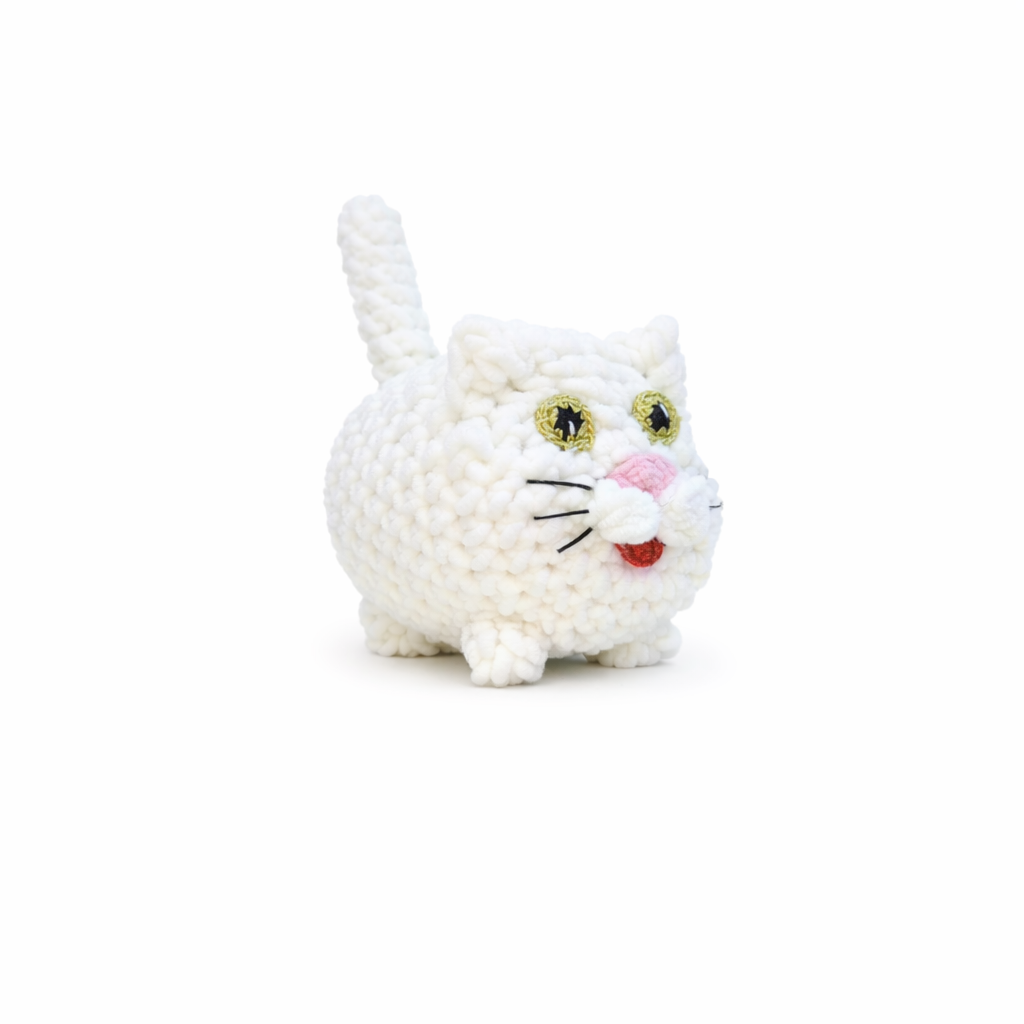 Gehaakte Knuffel Kat newborn