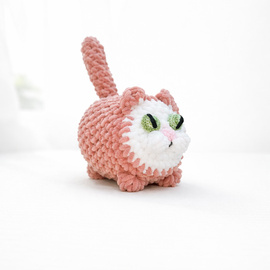 Gehaakte Knuffel Kat newborn
