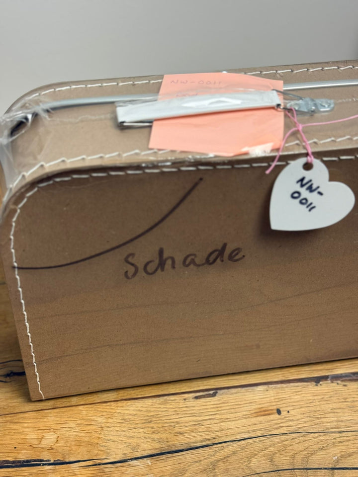 No Waste koffertje 30 cm kartonkleur met lichte schade aan de bodem